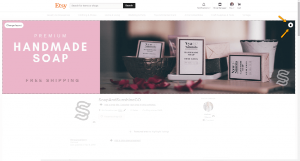 How to Remove Etsy Banner