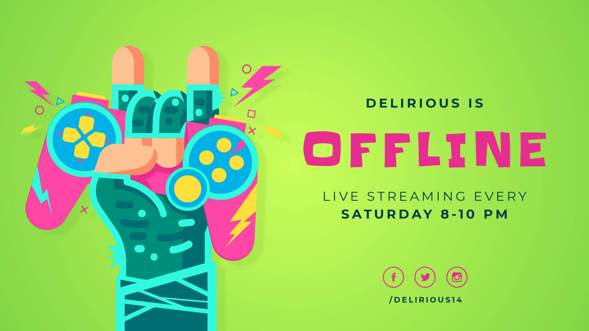 Twitch offline banner template