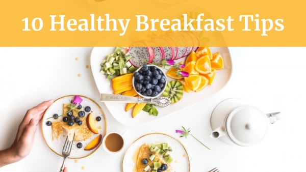 Healthy Breakfast Tips YouTube thumbnail template