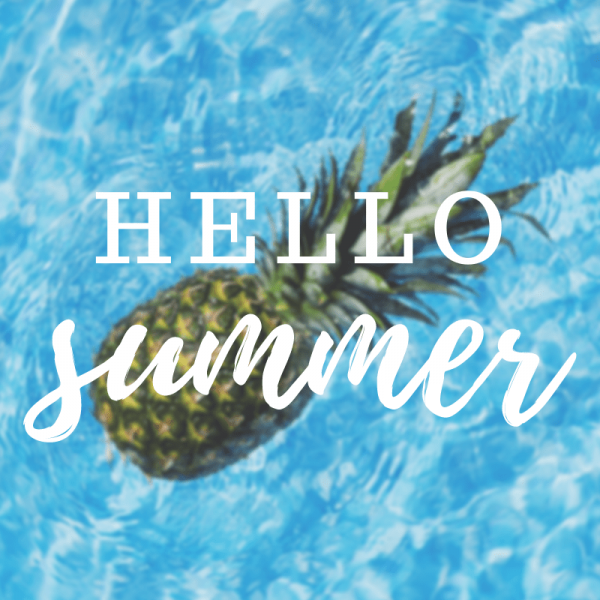 hello summer quote graphic design