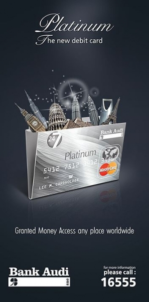 Travel with platinum card financial ad 