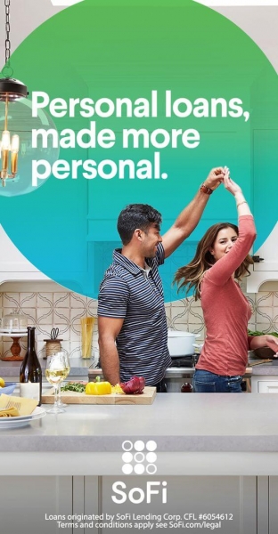 couple dancing in new home financial service ad