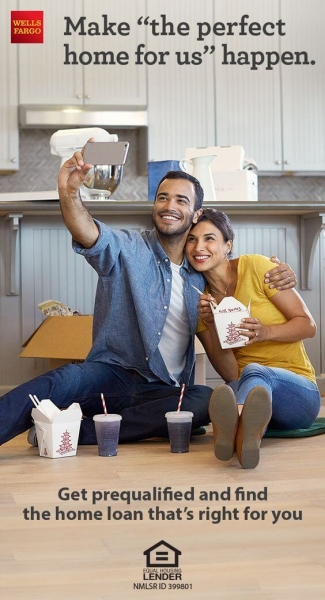 couple eating dinner in new house financial ad service