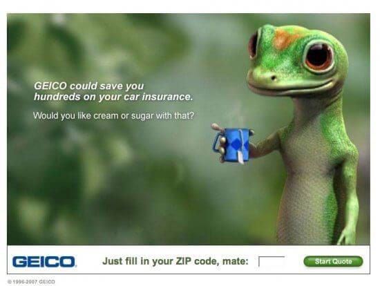 geiko insurance financial service ad