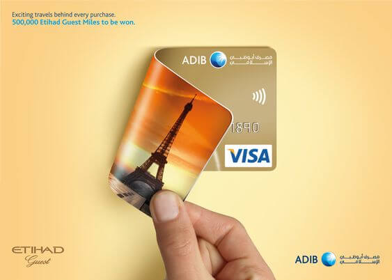 paris travel credit card ad