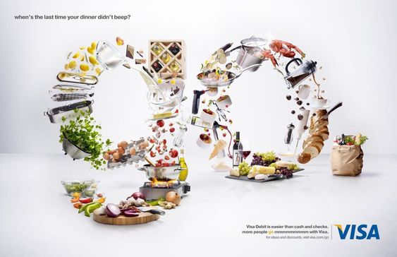 visa point ad food financial ad