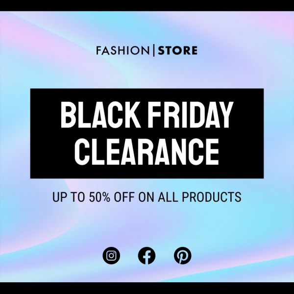 black friday clearance banner