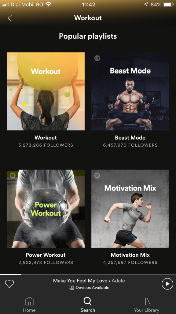 work out playlist spotify