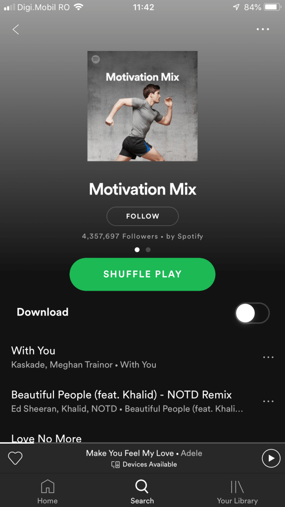 motivation mix playlist on spotify