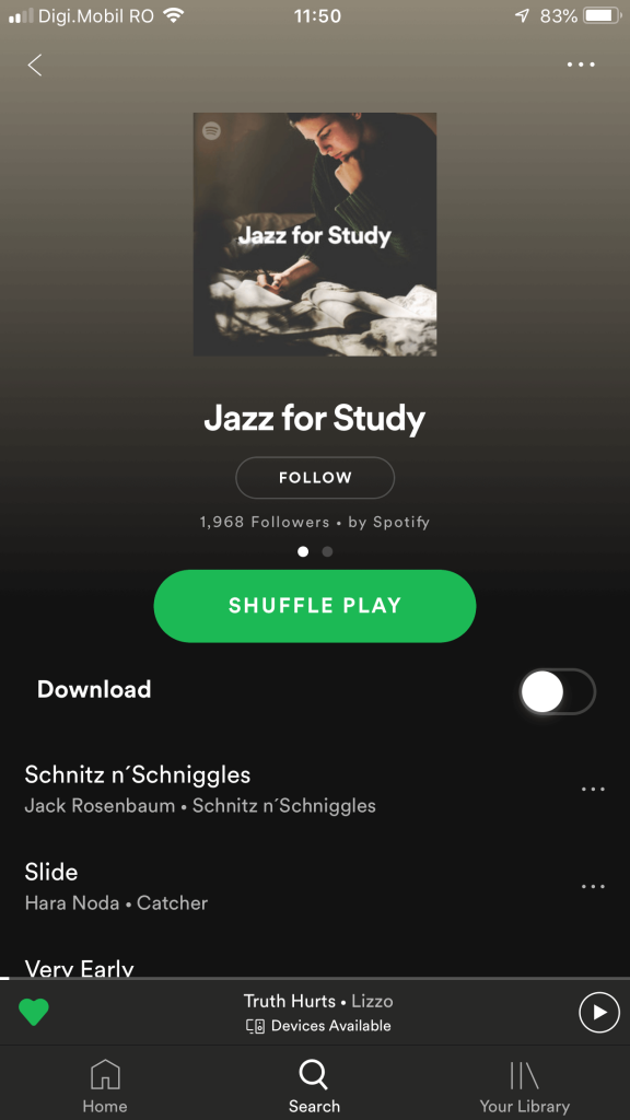 jazz for study playlist cover