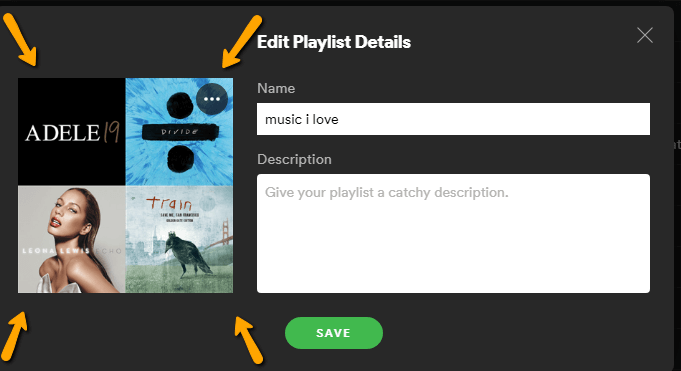 step 3 how to change playlist cover spotify