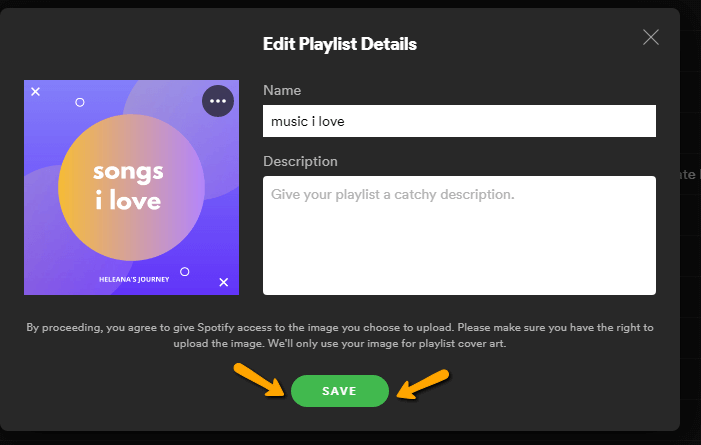 step 4 how to change spotify playlist cover