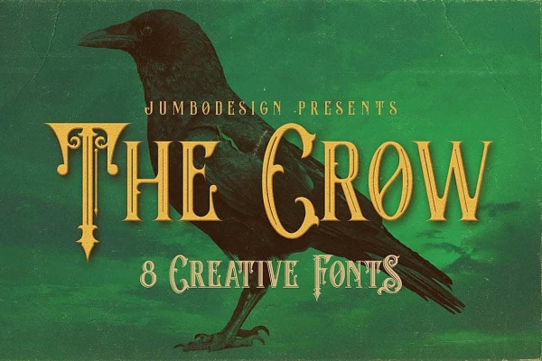 the crow halloween font