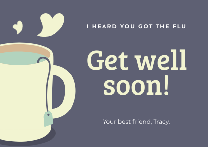 get well card coffee mug