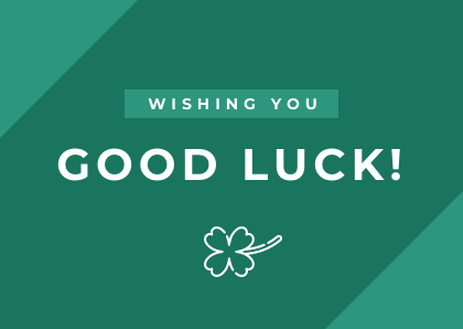 Good Luck Cards Creatopy Template Green