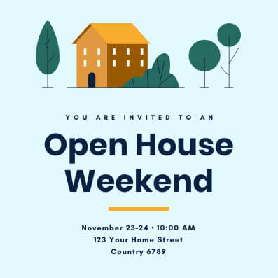 Open House Invitation Template