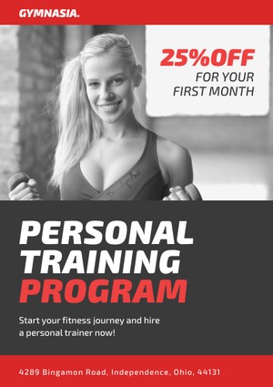 personal training flyer design