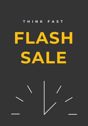 flash sale flyer design template