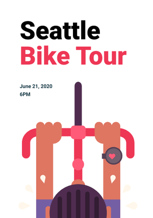 bike tour flyer design