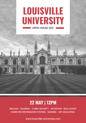 university flyer template