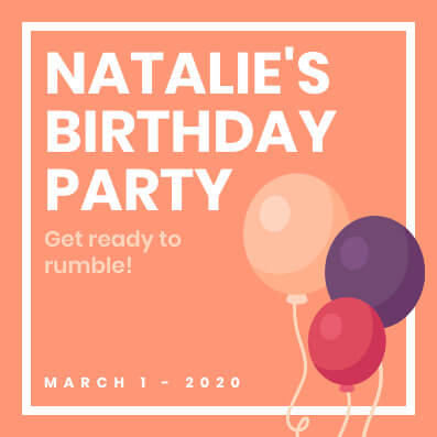 Birthday Party Invitation Template