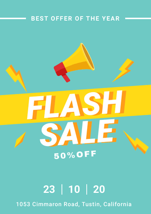 flash sale flyer template