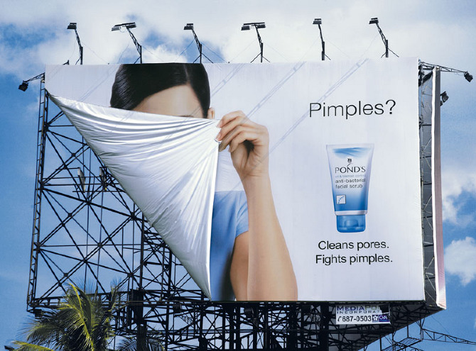 pimple cream billboard