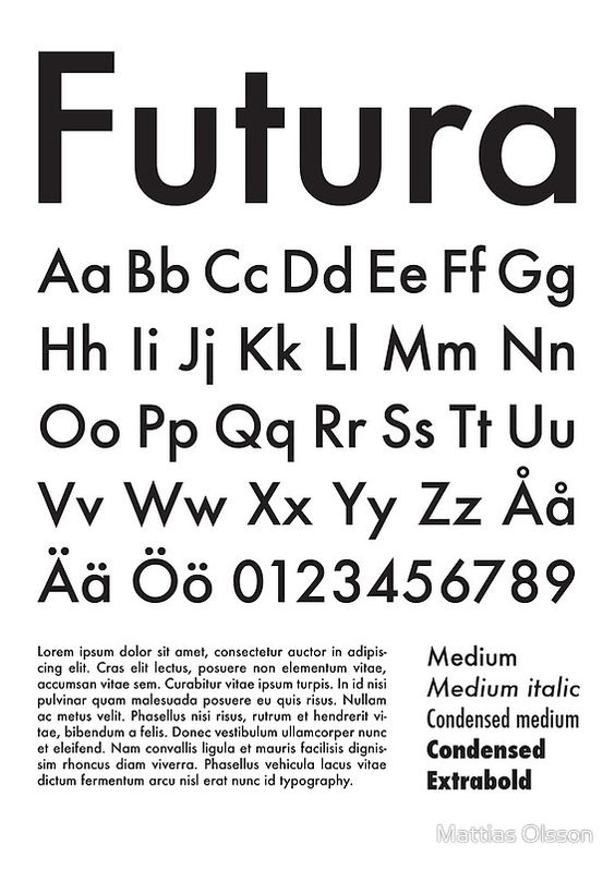 futura font