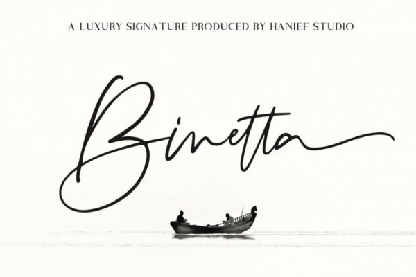 binetta lettering font