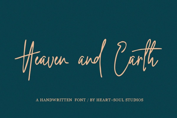 heaven and earth font