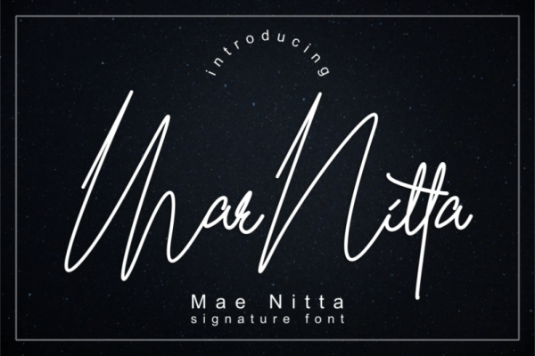 maenitta lettering font