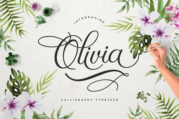 olivia handwritting font