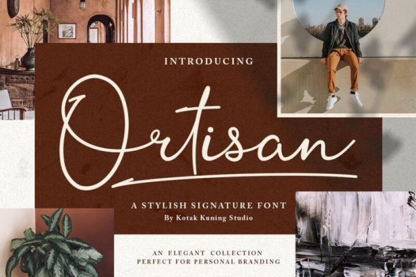 ortisan lettering font