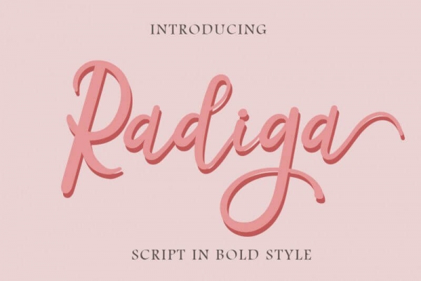 radiga lettering fonts