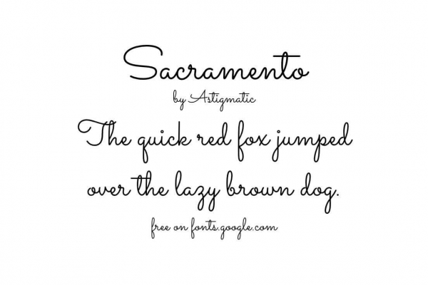 sacramento font