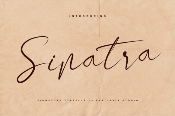 sinatra lettering font