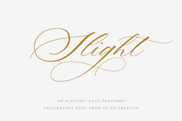slight handwritting font