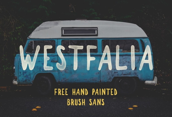 westfalia handwritting font