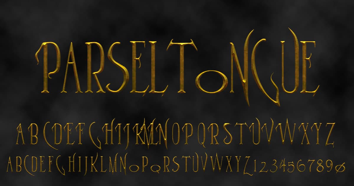 Parseltongue font