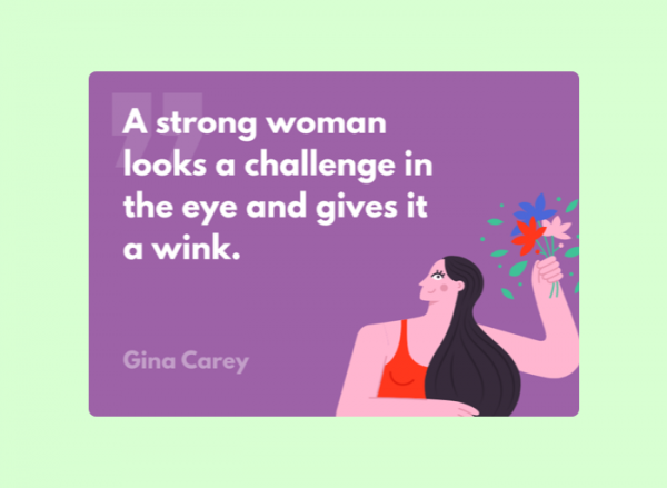 Women's Day Card - Gina Carey