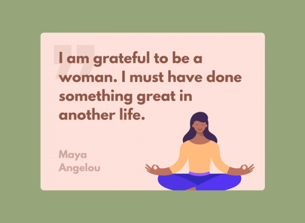 Women's Day Card - Maya Angelou