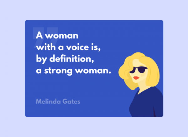 Women's Day Card - Melinda Gates