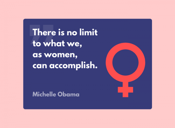 Women's Day Card - Michelle Obama