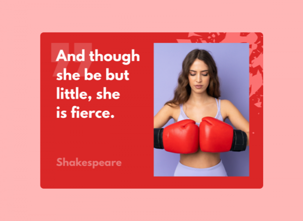 Women's Day Card - Shakespeare