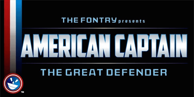 captain america font