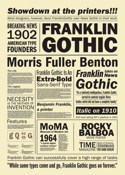franklin gothic font