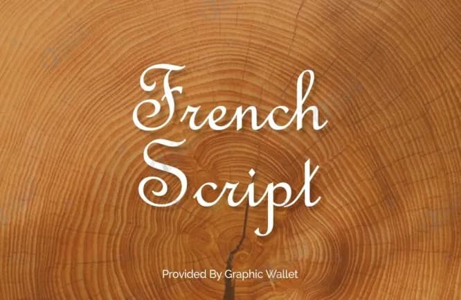 french script font