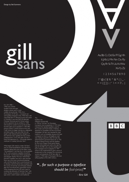 gill sans font