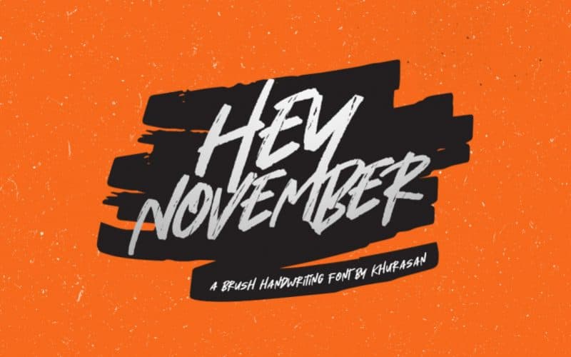 hey november font