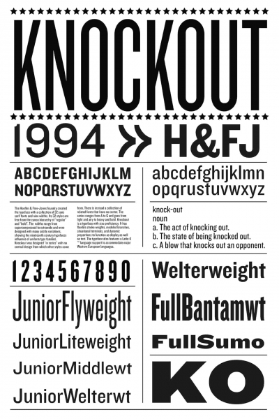 knockout font